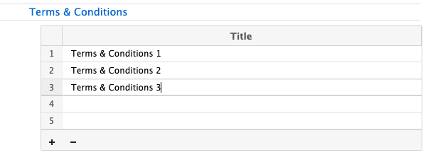 Terms &amp; Conditions